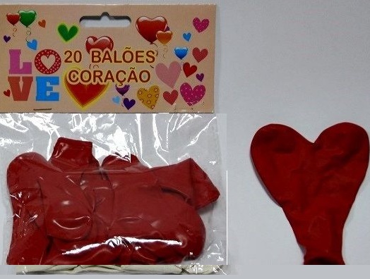 BALOES CORAÇAO VERMELHO (20UND) BL-10448
