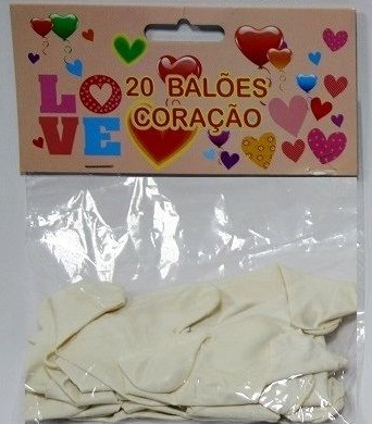 BALOES CORAÇAO BRANCP (20UND) BL-10449