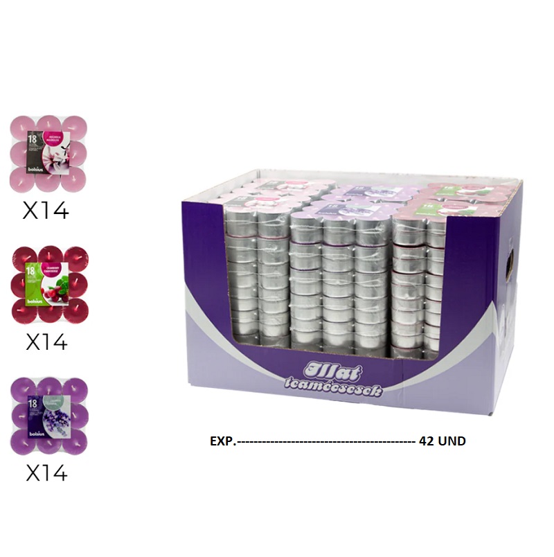 TEALIGHT PACK 18 SORTIDO BOLSIUS