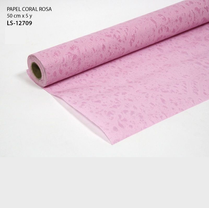 PAPEL CORAL ROSA 50CM