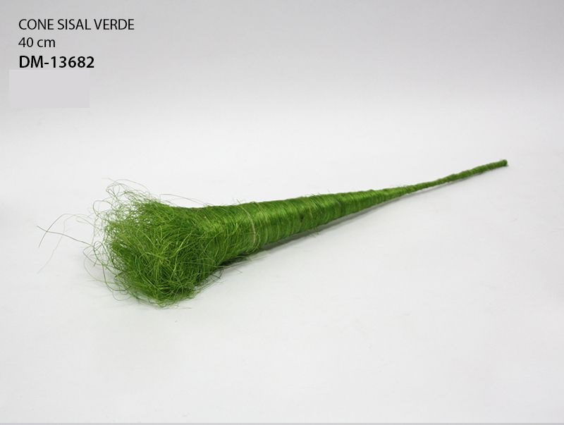 CONE SISAL VERDE 5x40cm DM-13682