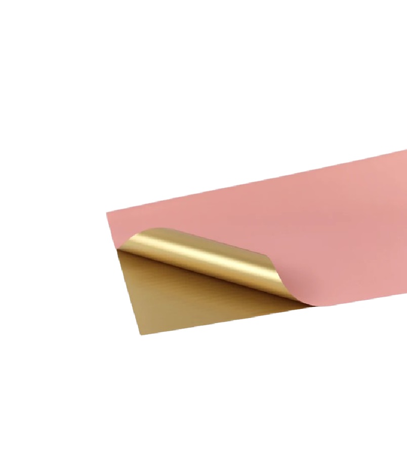 PAPEL QUAD. OURO/ROSA 58X58 PACK20 LS-14549