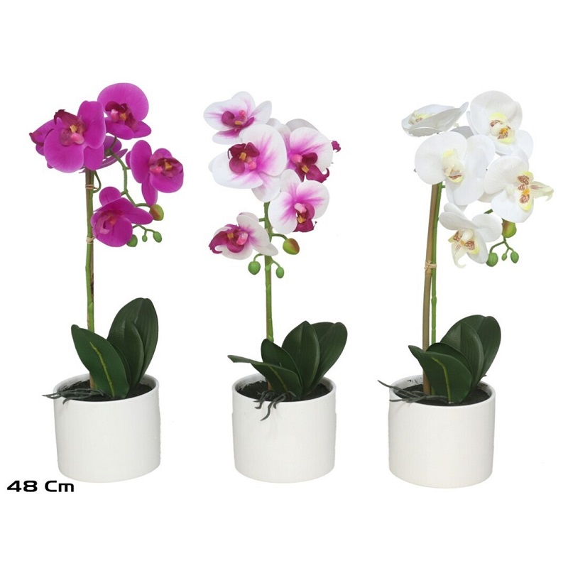 VASO C/ORQUIDEA 48CM