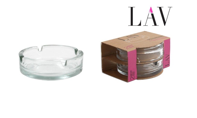 CINZEIRO RED. VIDRO 11CM PACK2