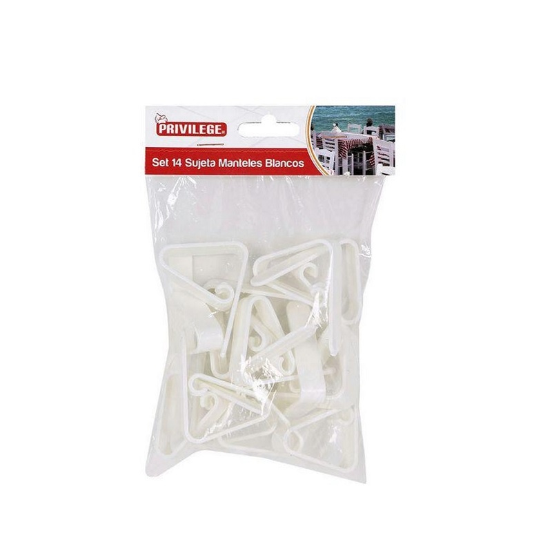 CONJ. 14 MANTELES 4,5cm BRANCOS