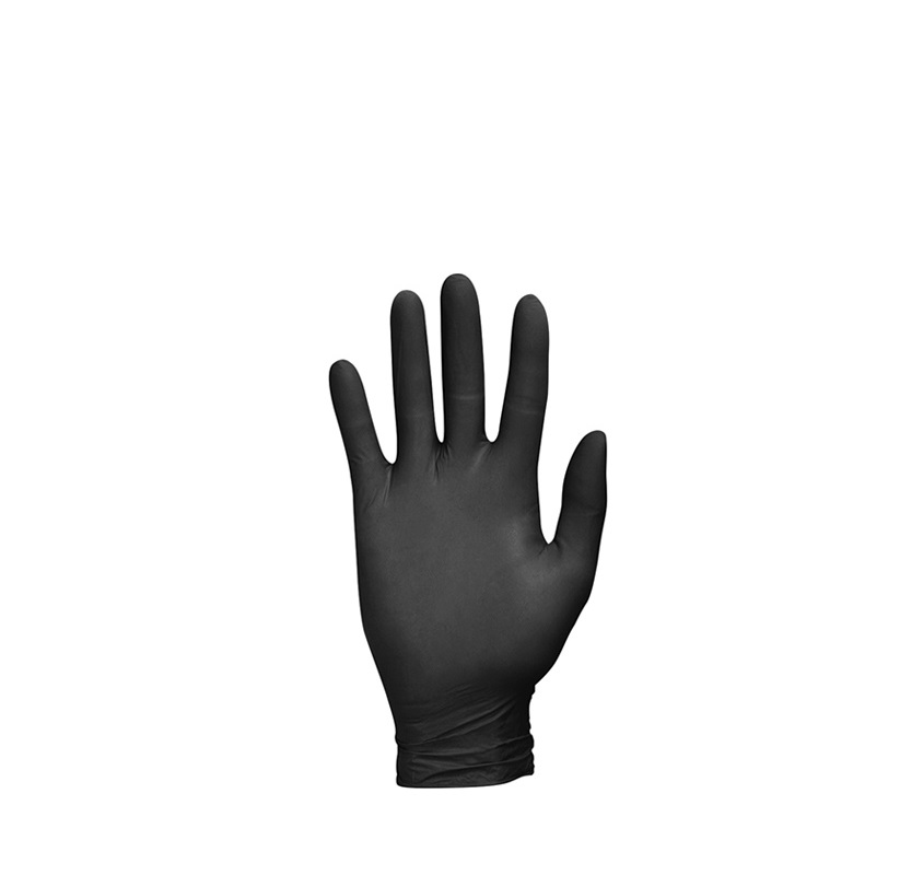 LUVA NITRILIO PRETO MAXI.(cx100)