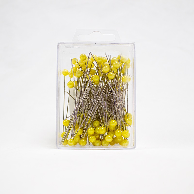 ALFINETES 10mm/50pcs AMARELO