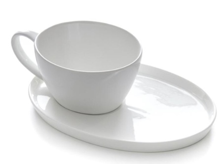 CHAVENA C/PRATO PORCELANA