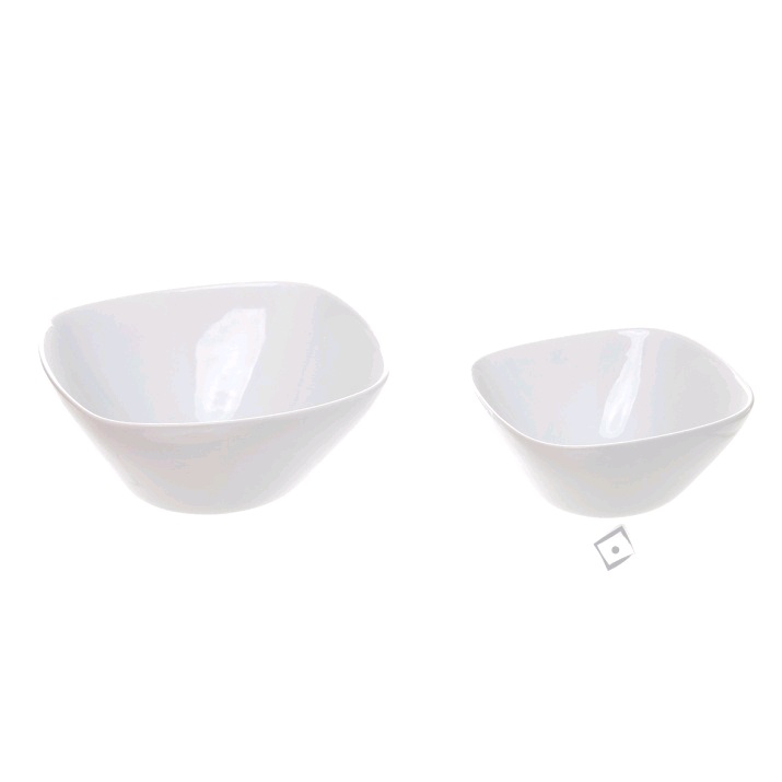 SALADEIRA QUADR. PORCELANA PQ