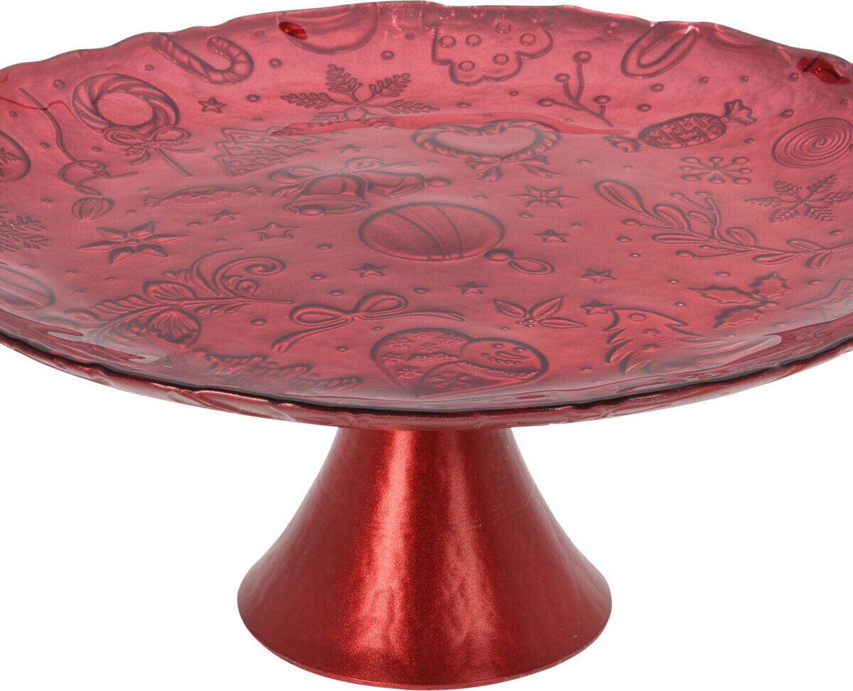 PRATO C/PE 28cm VERMELHO