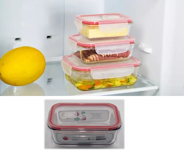 RECIPIENTE ALIMENTOS VIDRO 1000ml