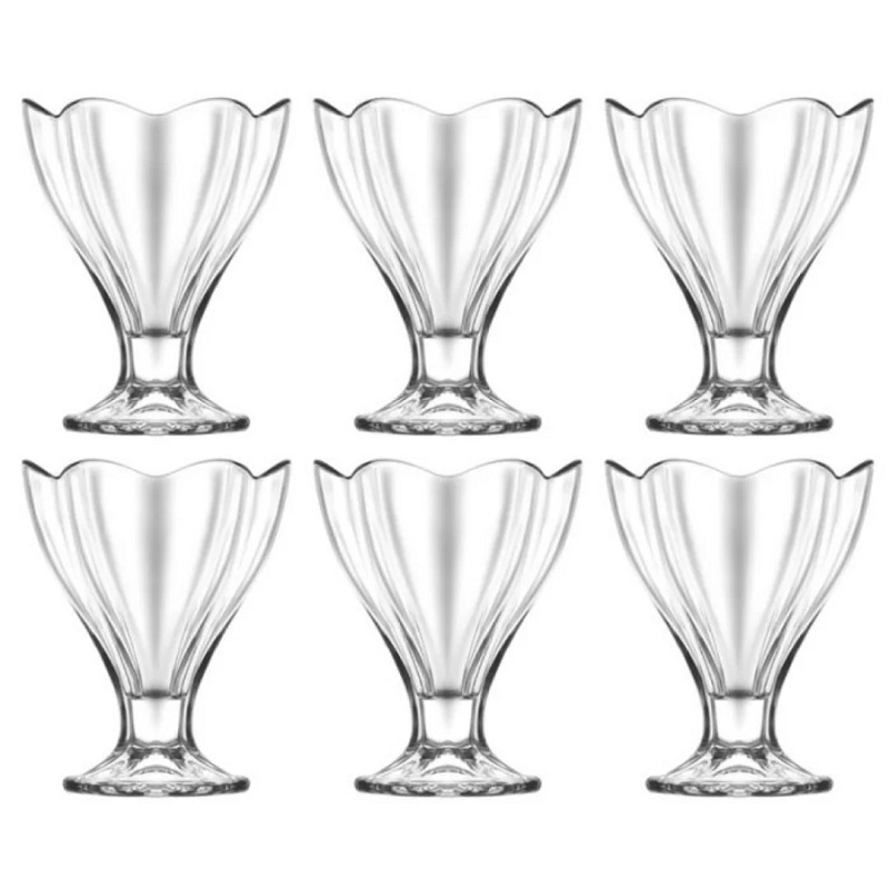 CONJ. 6 TAÇAS GELADO 250cc LILY