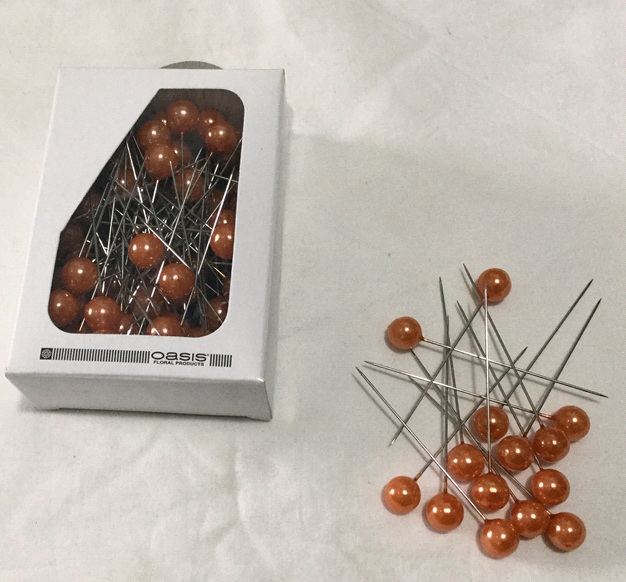 ALFINETE 10mm/72pcs LARANJA 62213