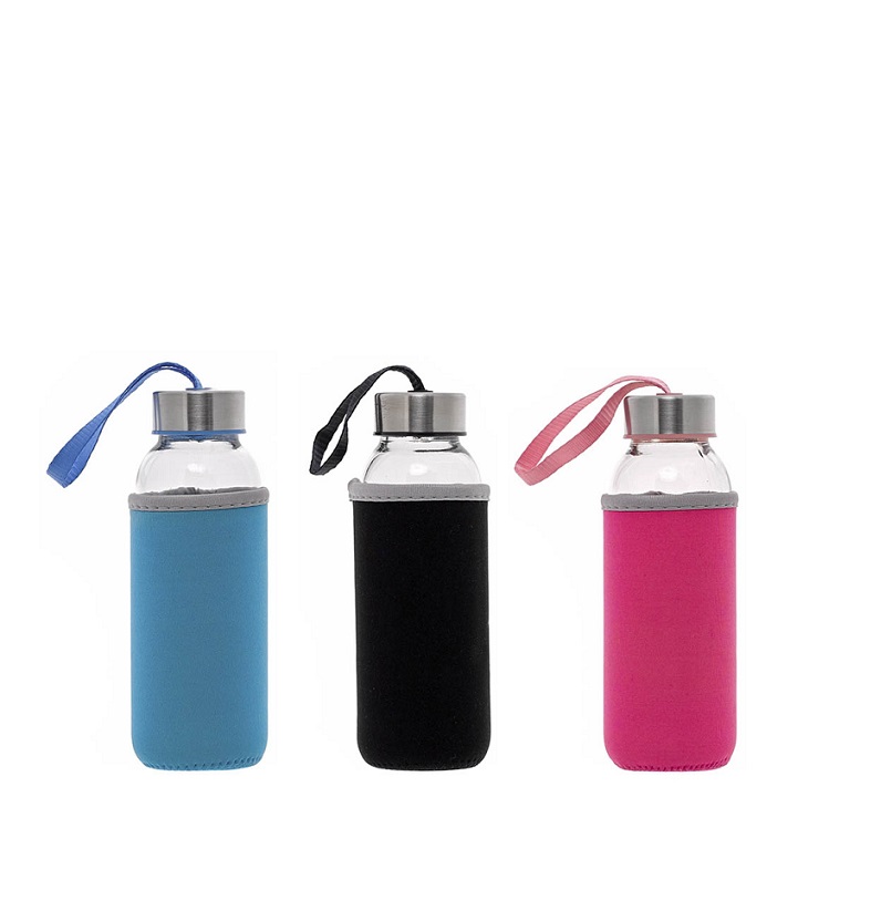 GARRAFA VIDRO C/NEOPRENE