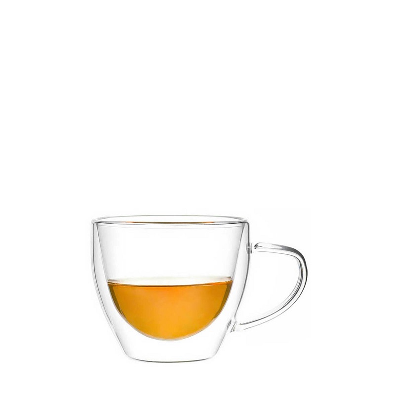 CONJ. 2 CHAVENAS VIDRO- DOUBLE WALL 180ml