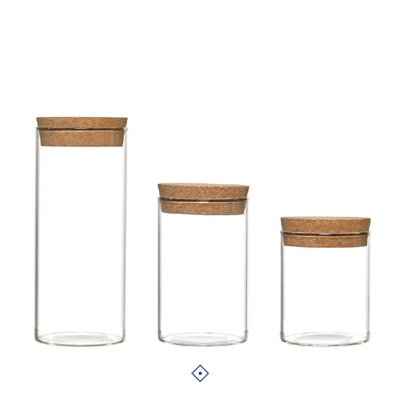 FRASCO VIDRO C/TAMPA CORTIÇA