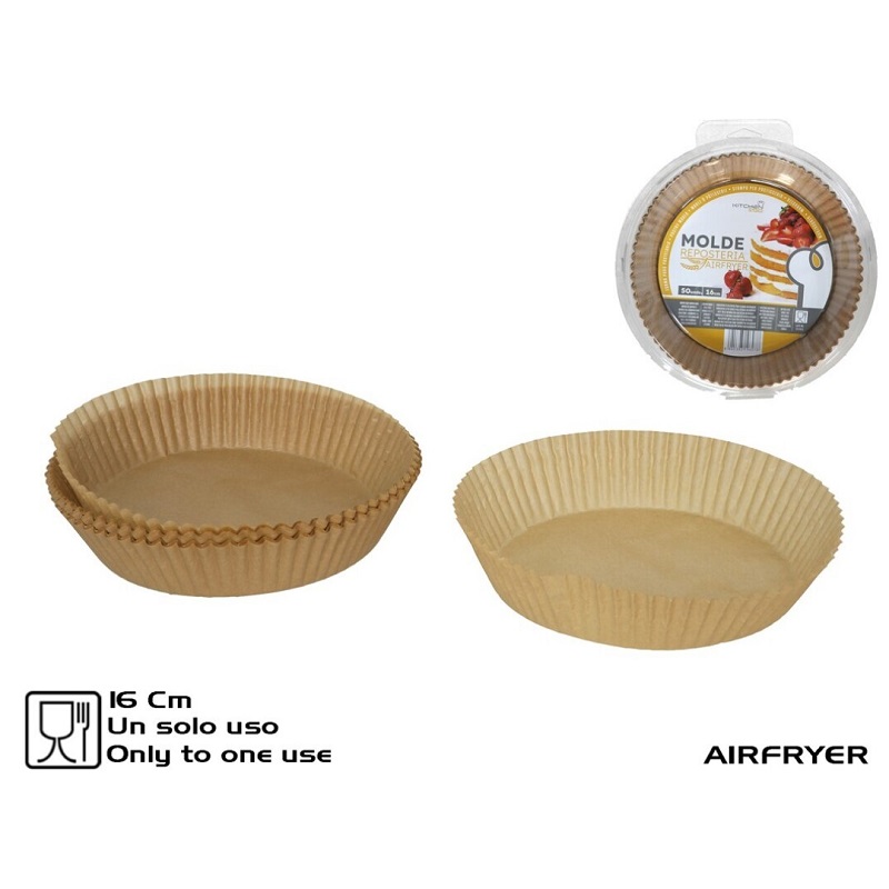 FORMA PAPEL P/AIRFRYER 16cm PACK50