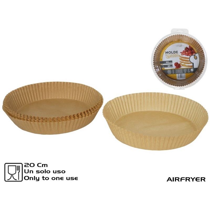 FORMA PAPEL P/AIRFRYER 20cm PACK50