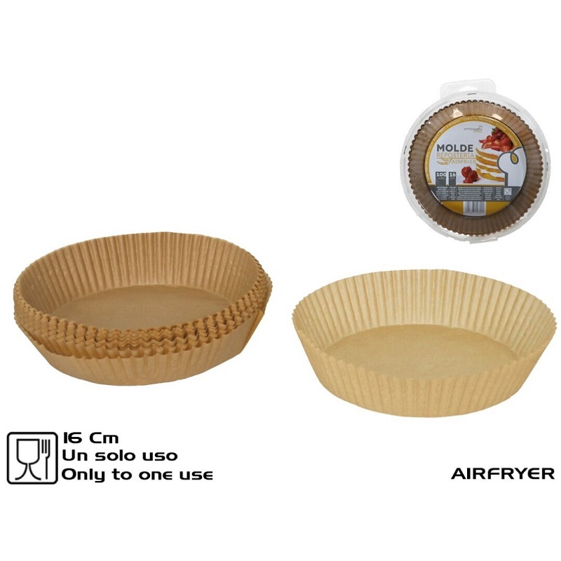 FORMA PAPEL P/AIRFRYER 16cm PACK100