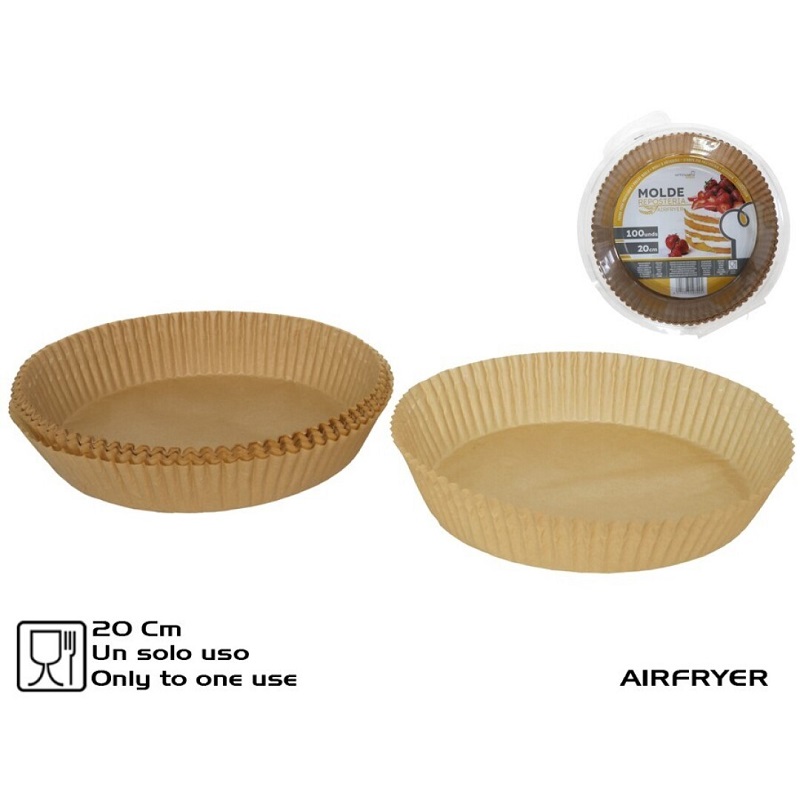 FORMA PAPEL P/AIRFRYER 20cm PACK100