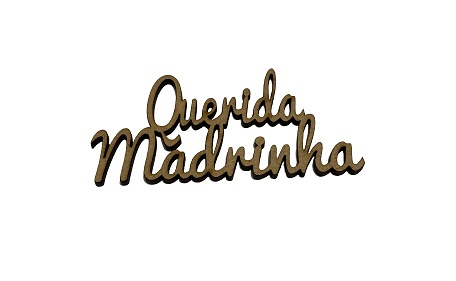 MADEIRA- QUERIDA MADRINHA S/PÉ 10CM