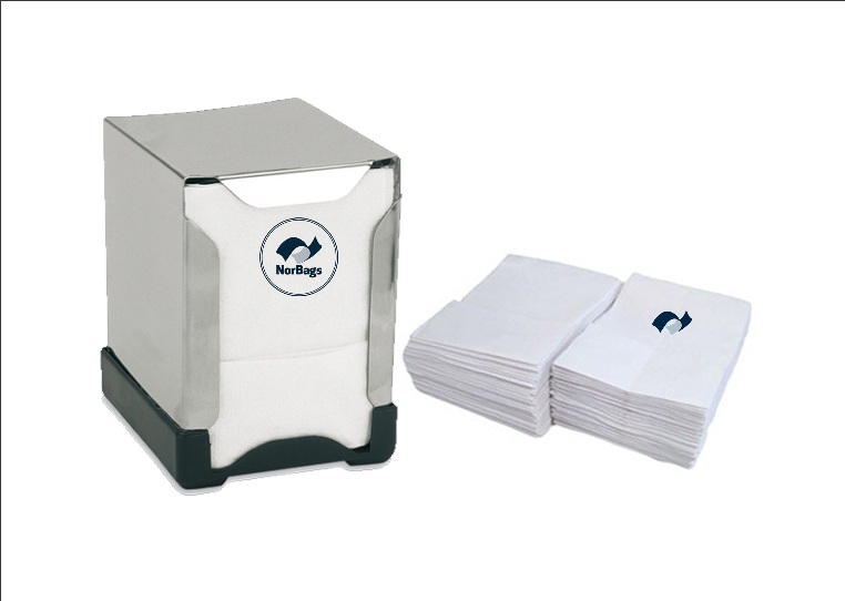 GUARDANAPOS TIPO L 17X17CM 4500UND C/IMP (NB)