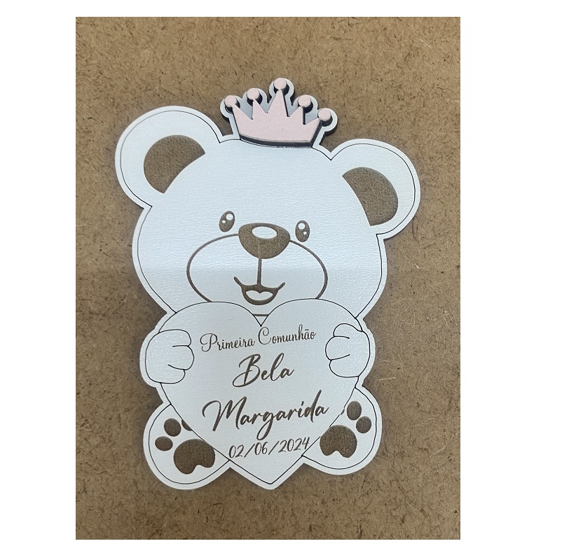MADEIRA- URSO C/ IMAN PERS. 10.5X8CM