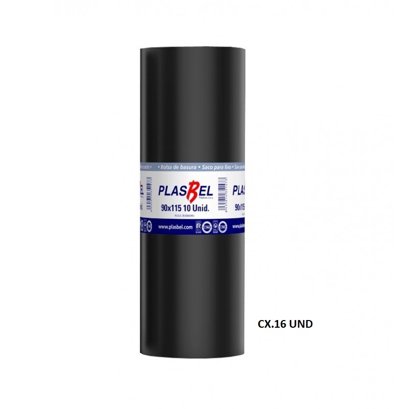 SACO LIXO 90X115cm/150LT PLASBEL (10und)
