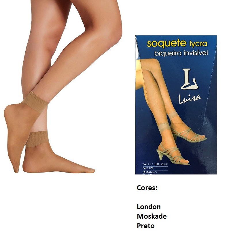 LUISA- SOQUETE LICRA INVISIVEL