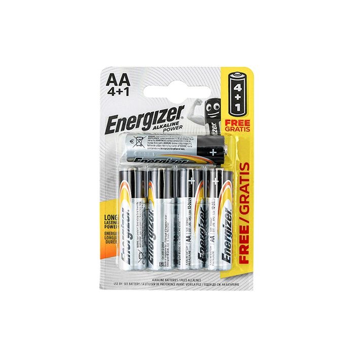 PILHA ENERGIZER AA BP5 (PACK 4+1) BR