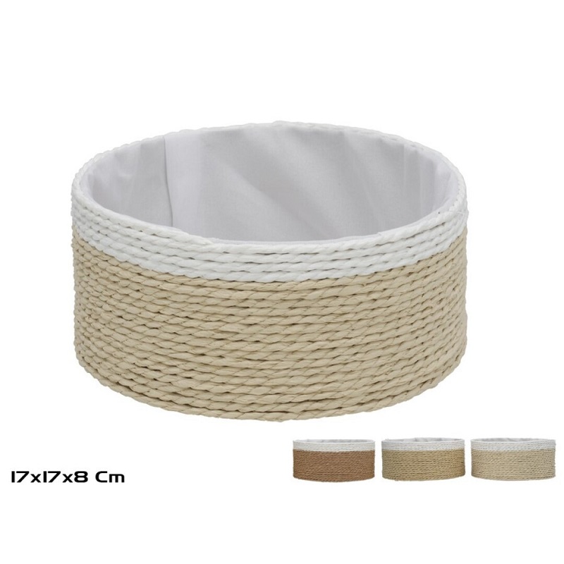 CESTA NAYA NATURAL 17X17X8CM