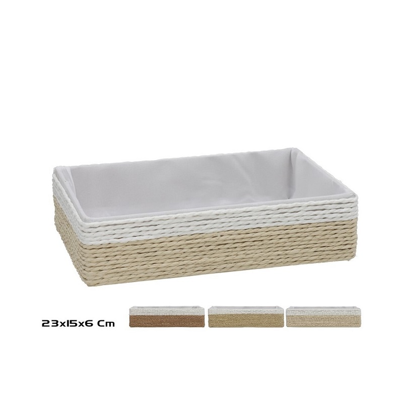 CESTA NAYA NATURAL 23X15X6CM