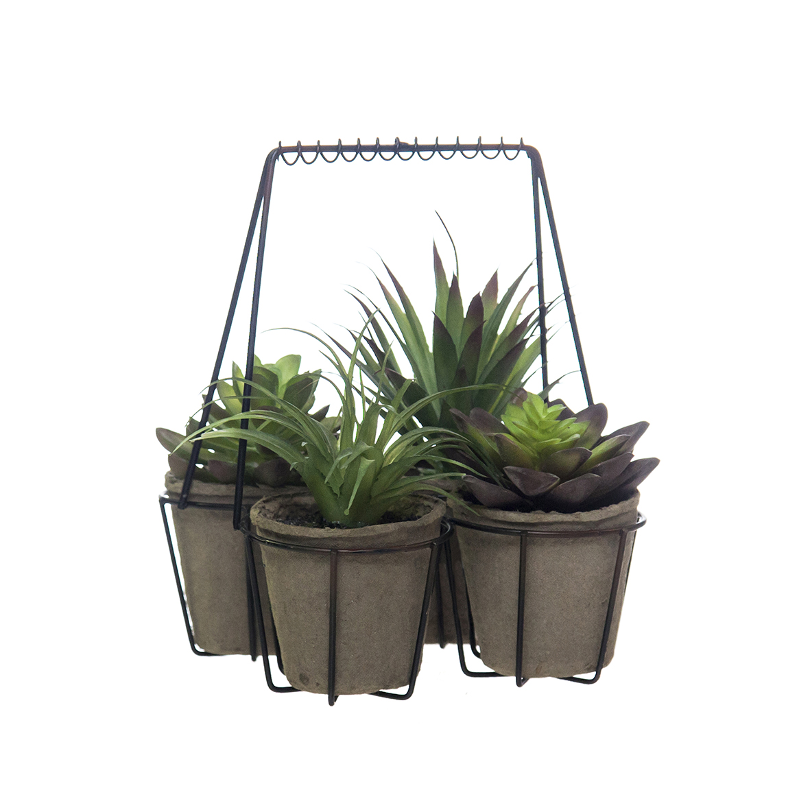 CESTO METAL C/4 VASOS