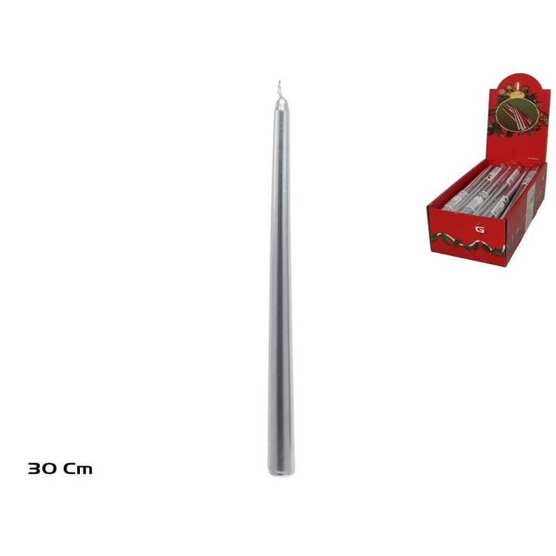 VELA PRATA 30CM