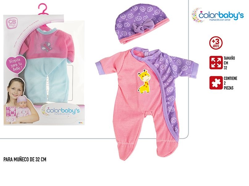 MENINA- ROUPAS P/ BEBE 32CM