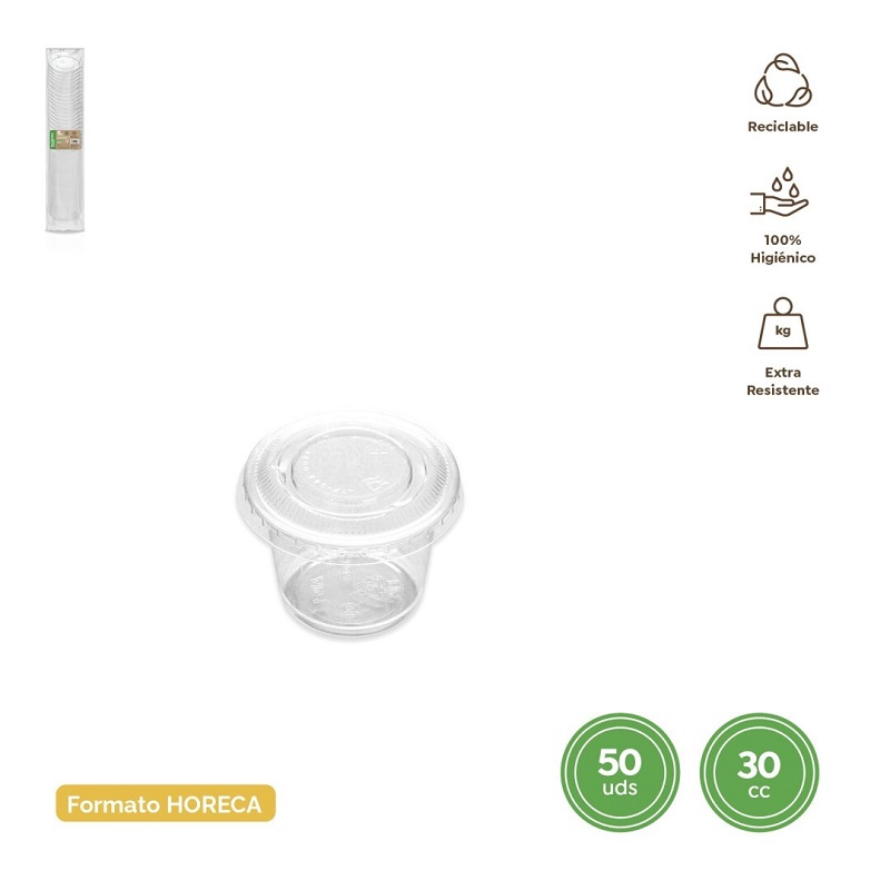 DESCARTAVEIS- EMB PLASTICA C/TAMPA 30CC PACK50