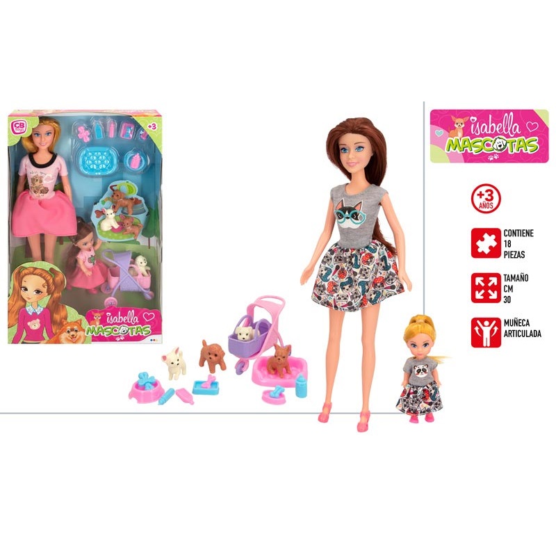 MENINA- CONJ. BONECA ISABELLA 20X32CM