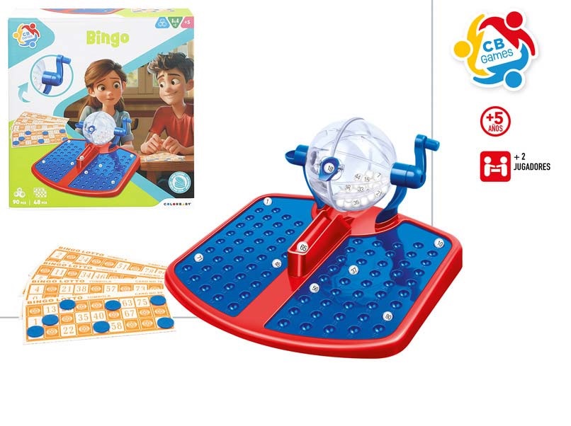 JOGO BINGO 90 Nº/48 CARTOES 23.5X11.5X25CM