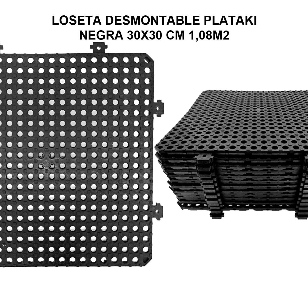 REDE DESMONTAVEL P/COPOS 30X30 PRETA (UND.)