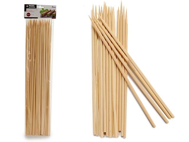 PAUS ESPETADA BAMBU 35CM CONJ.45