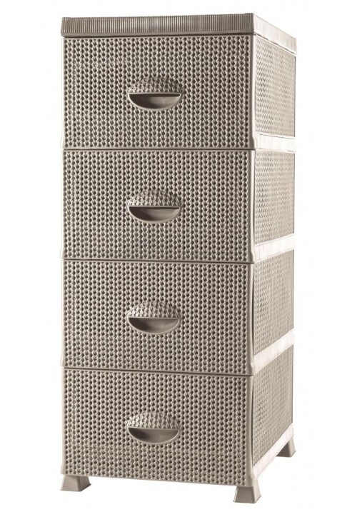 COMODA C/4 GAVETAS GAUDENS BEGE
