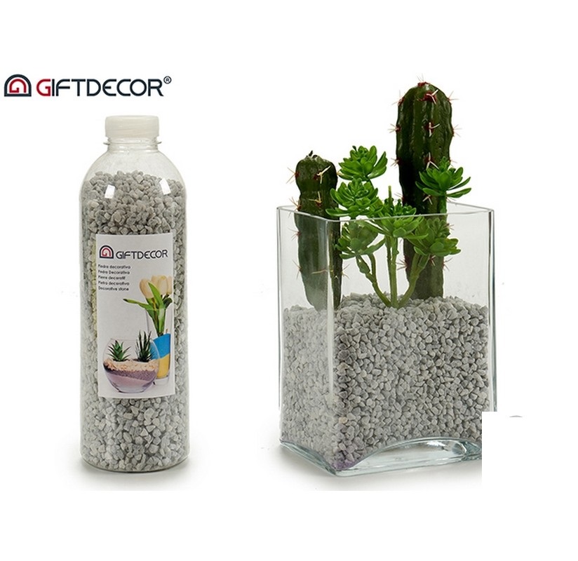 FRASCO PEDRA 1,5 Kg CINZA