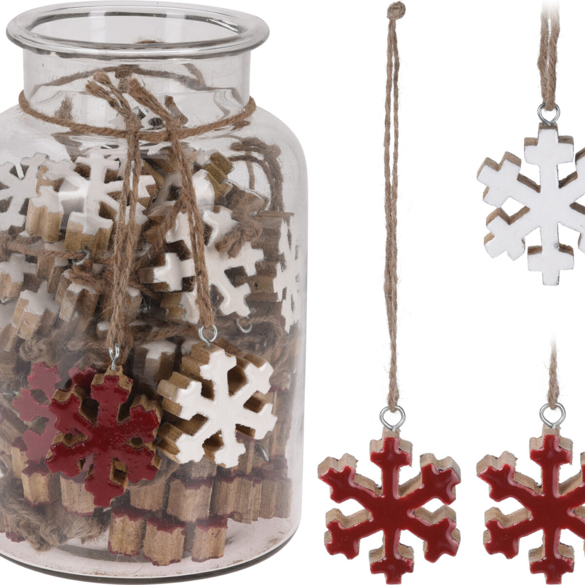 FLOCO NEVE P/PENDURAR 6cm