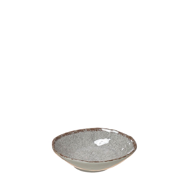 MELAMINA- TAÇA OVAL 16cm GREY