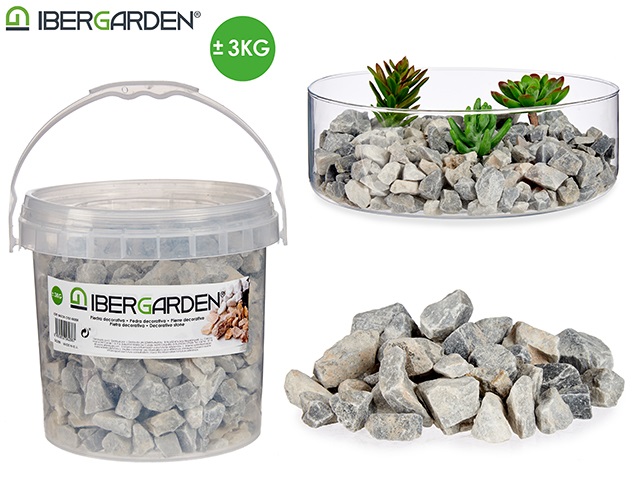 FRASCO PEDRA CINZENTO PEQ. 3Kg