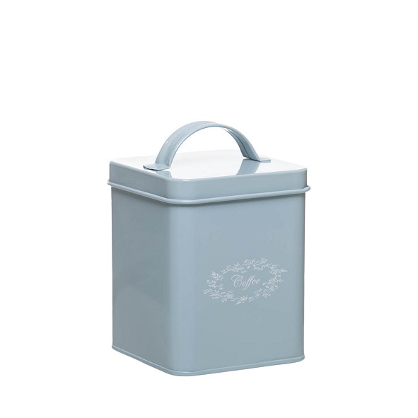 CAIXA CAFE METAL-VINTAGE BLUE