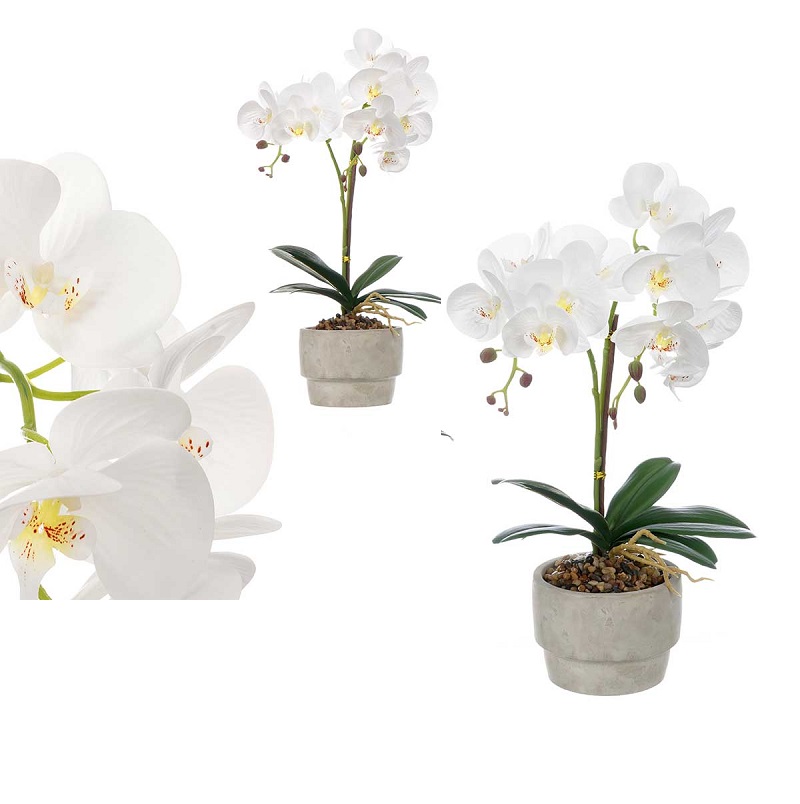 VASO C/ORQUIDEA 12X16.5X49CM