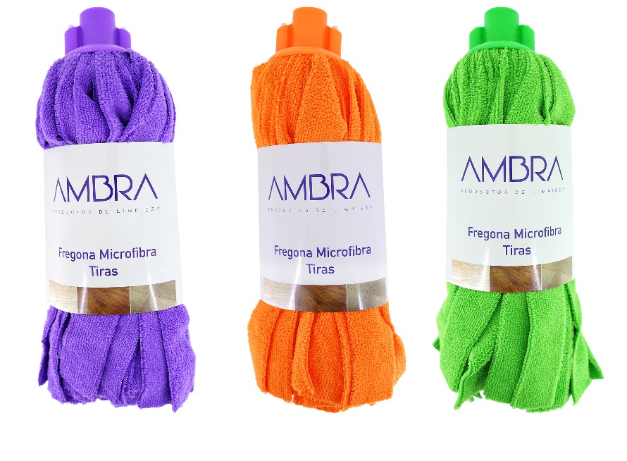 ESFREGONA MICROFIBRA TIRAS AMBRA