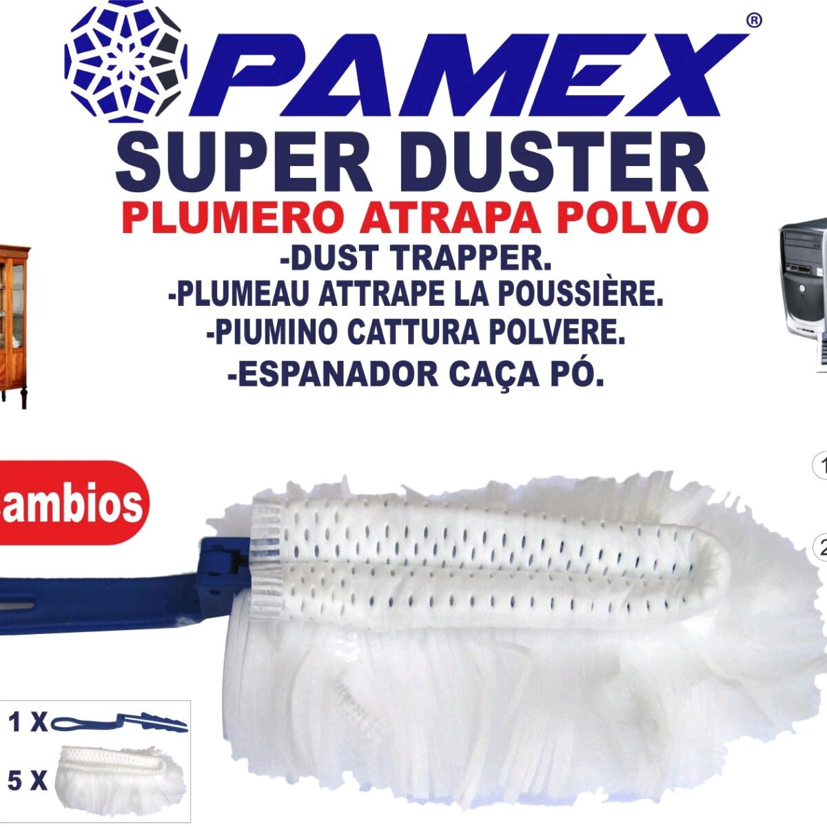 ESPANADOR SUPER DUSTER+5 RECARGAS