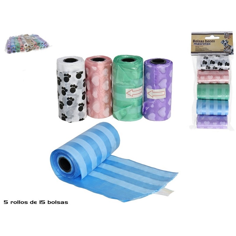 CONJ. 5 ROLOS P/ANIMAIS